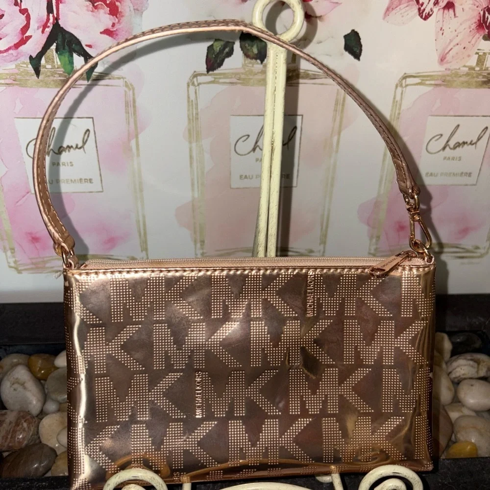 Michael Kors Metallic Rose Wristlet - Picture 4 of 9